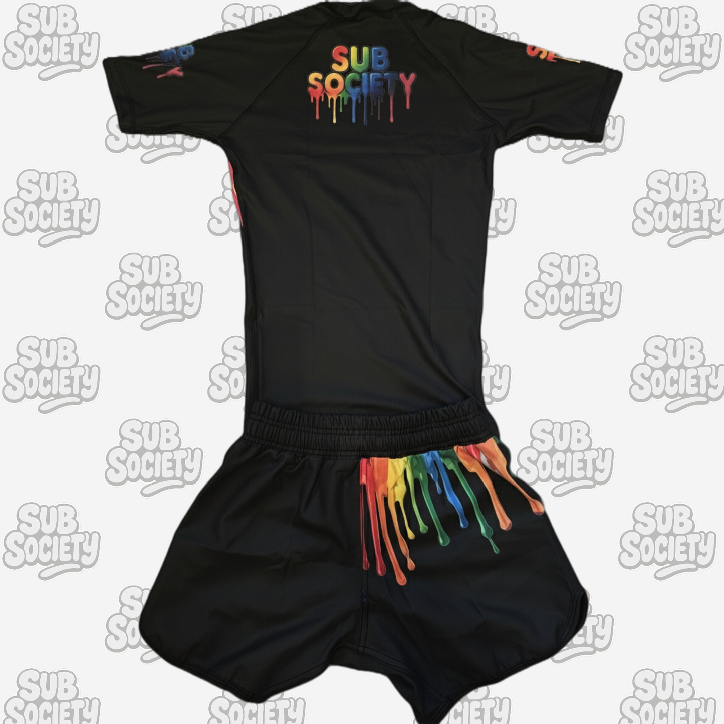 'Drip' No-gi kit - Black No-gi Jiu jitsu rashguard set