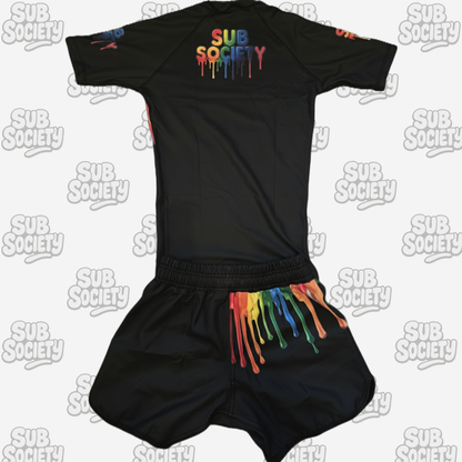 'Drip' No-gi kit - Black No-gi Jiu jitsu rashguard set