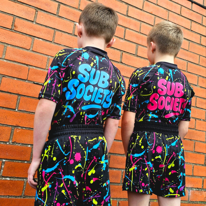 'Splash' Blue No-gi Jiu jitsu rashguard set