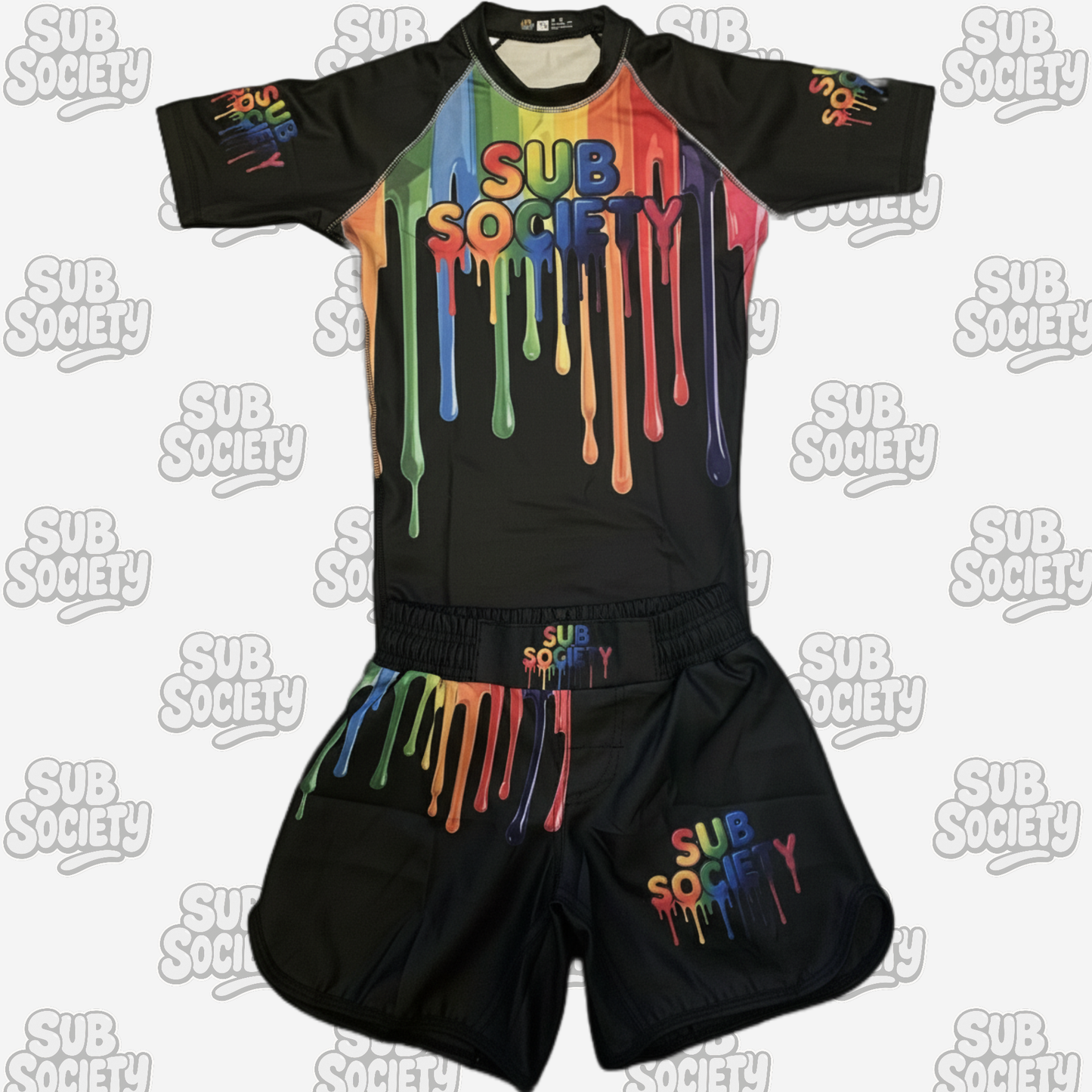 'Drip' No-gi kit - Black No-gi Jiu jitsu rashguard set