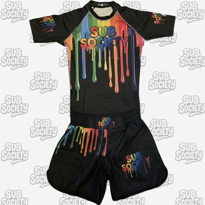 'Drip' No-gi kit - Black No-gi Jiu jitsu rashguard set