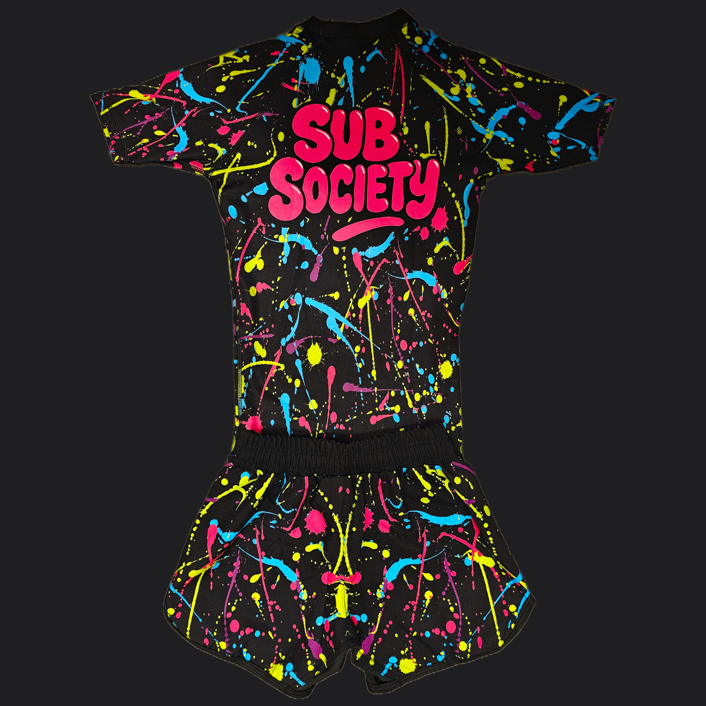 'Splash' Pink No-gi Jiu jitsu rashguard set