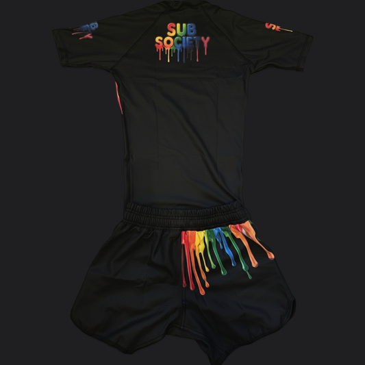 'Drip' No-gi kit - Black No-gi Jiu jitsu rashguard set