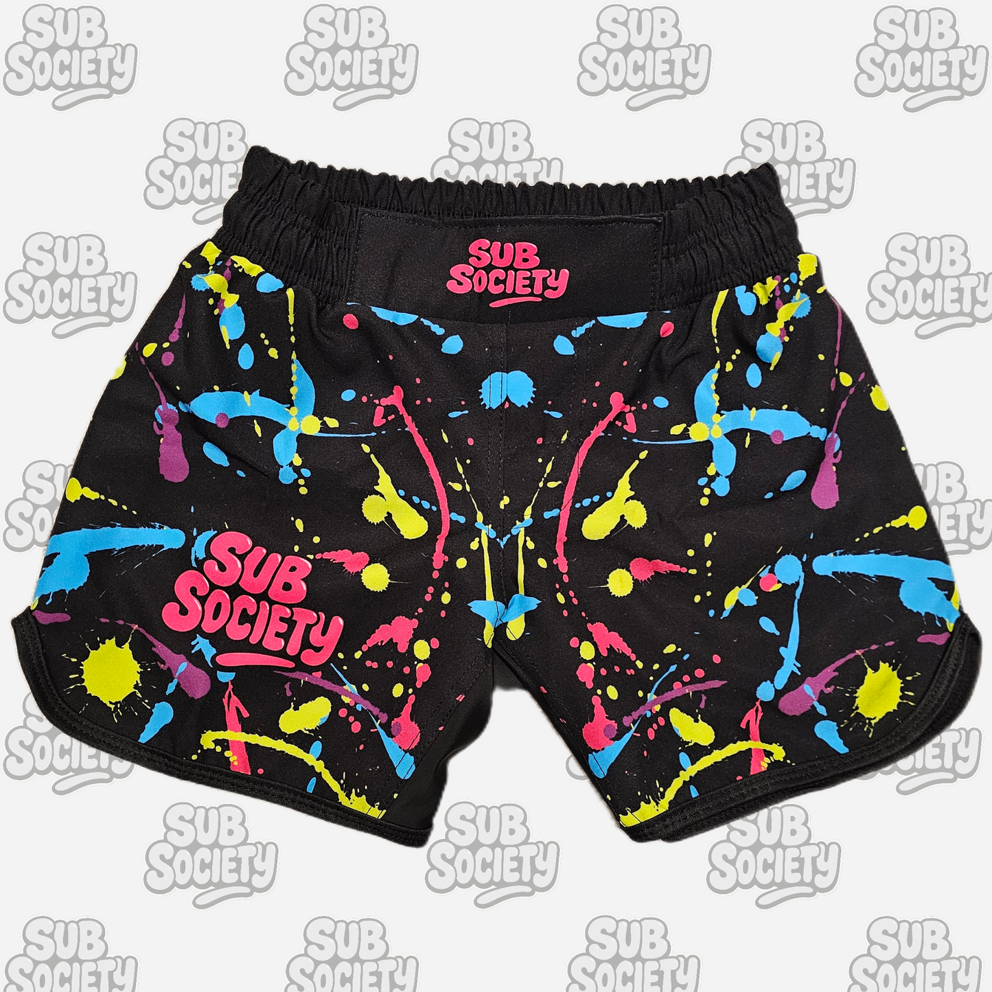 'Splash' Pink No-gi Jiu jitsu rashguard set