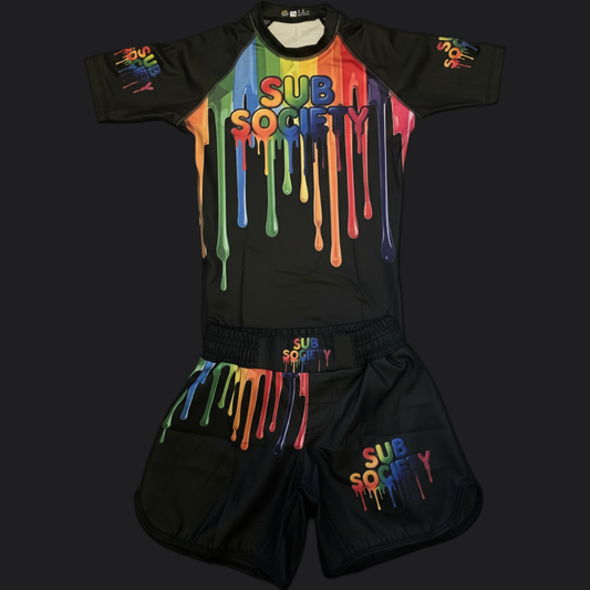 'Drip' No-gi kit - Black No-gi Jiu jitsu rashguard set